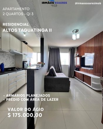 apartment em QI 3, Setor Industrial (Taguatinga) - Brasília - DF