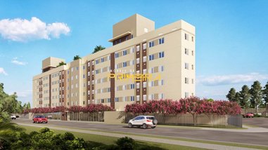 apartment em Rua Irmã Genoveva Valenga, Cidade Industrial - Curitiba - PR