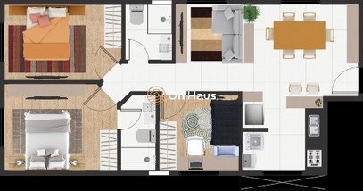 apartment em Paula Ramos, Coqueiros - Florianópolis - SC