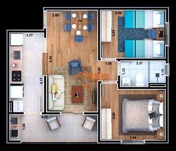 apartment em Avenida Marcos Paulo Gonçalves, Vila Nova Bonsucesso - Guarulhos - SP