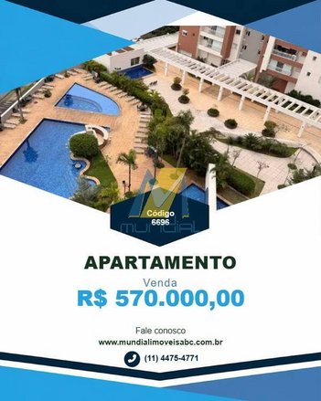 apartment em Avenida Capuava, Vila Homero Thon - Santo André - SP