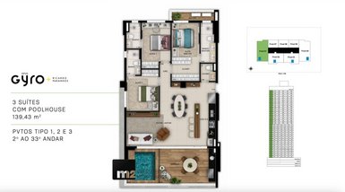 apartment em Rua 1128, Setor Marista - Goiânia - GO