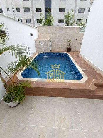 house em Rua Osvaldo Sampaio, Aviação - Praia Grande - SP