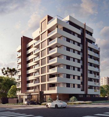 apartment em Rua Dom Pedro I, Água Verde - Curitiba - PR
