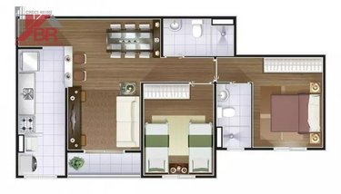 apartment em Rua Hondo, Jardim Oriente - São José dos Campos - SP