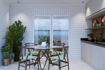 apartment em Avenida Presidente Castelo Branco, Canto do Forte - Praia Grande - SP