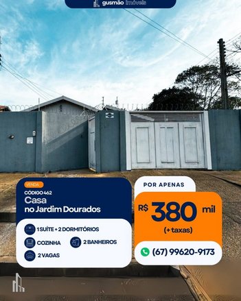 house em Rua Cláudio Manoel Costa, Jardim Dourados - Três Lagoas - MS