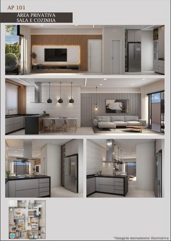 apartment em João Edmundo Caldeira Brant, Itapoã - Belo Horizonte - MG
