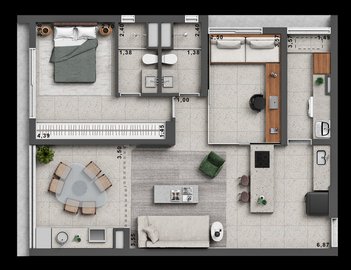 apartment em Rua Francisco Leitão, Pinheiros - São Paulo - SP