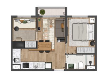 apartment em Avenida dos Carinás, Indianópolis - São Paulo - SP
