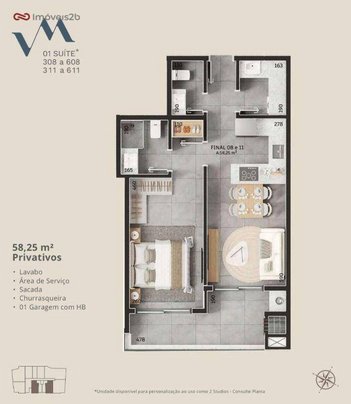 apartment em Rua Berta Lutz, Cachoeira do Bom Jesus - Florianópolis - SC