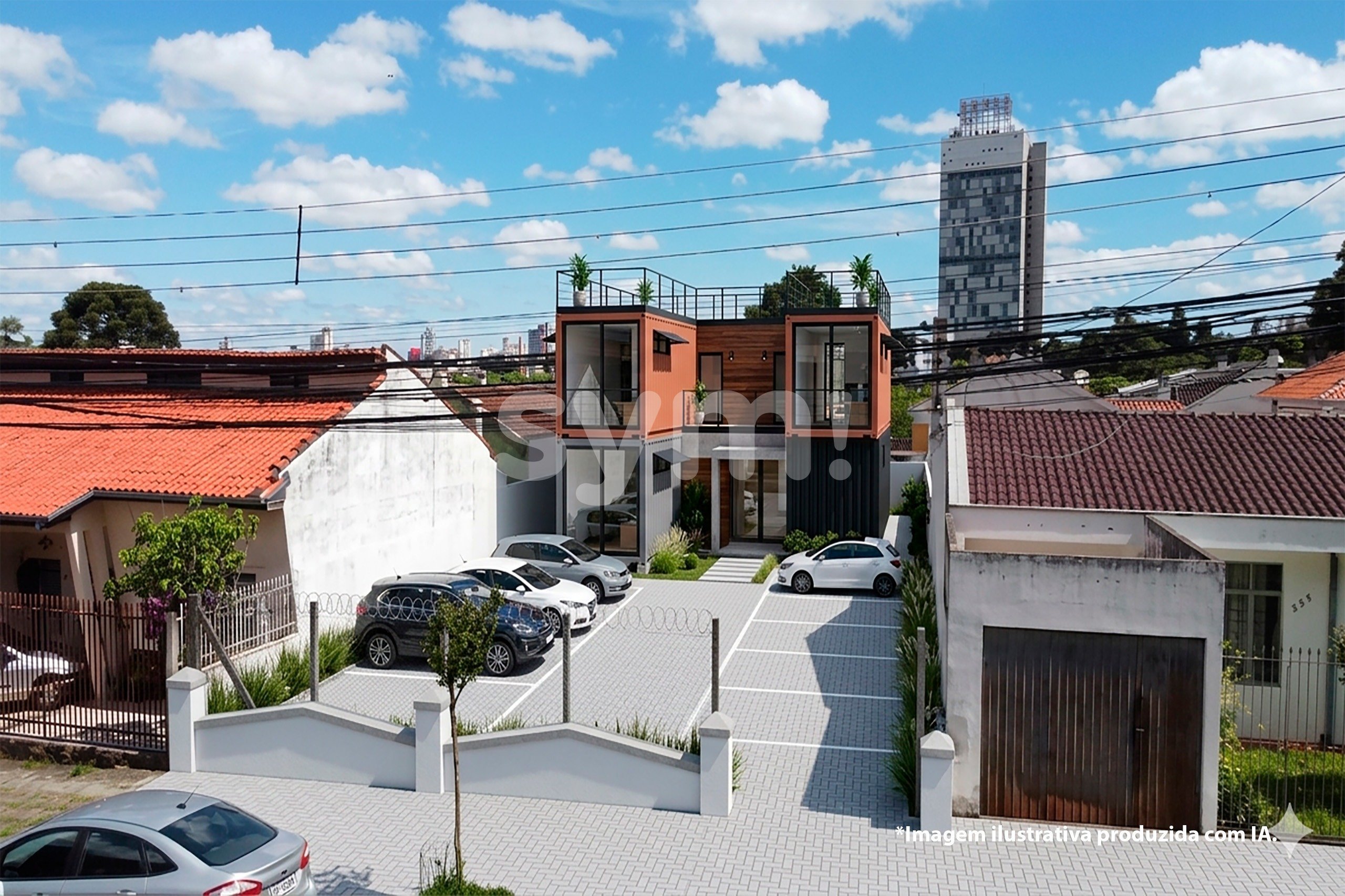 Fachada (projeção 3D)