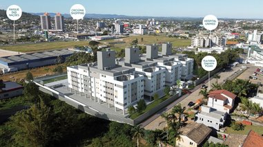 apartment em Rua Adelia Dagostim Pizzetti, Ceará - Criciúma - SC