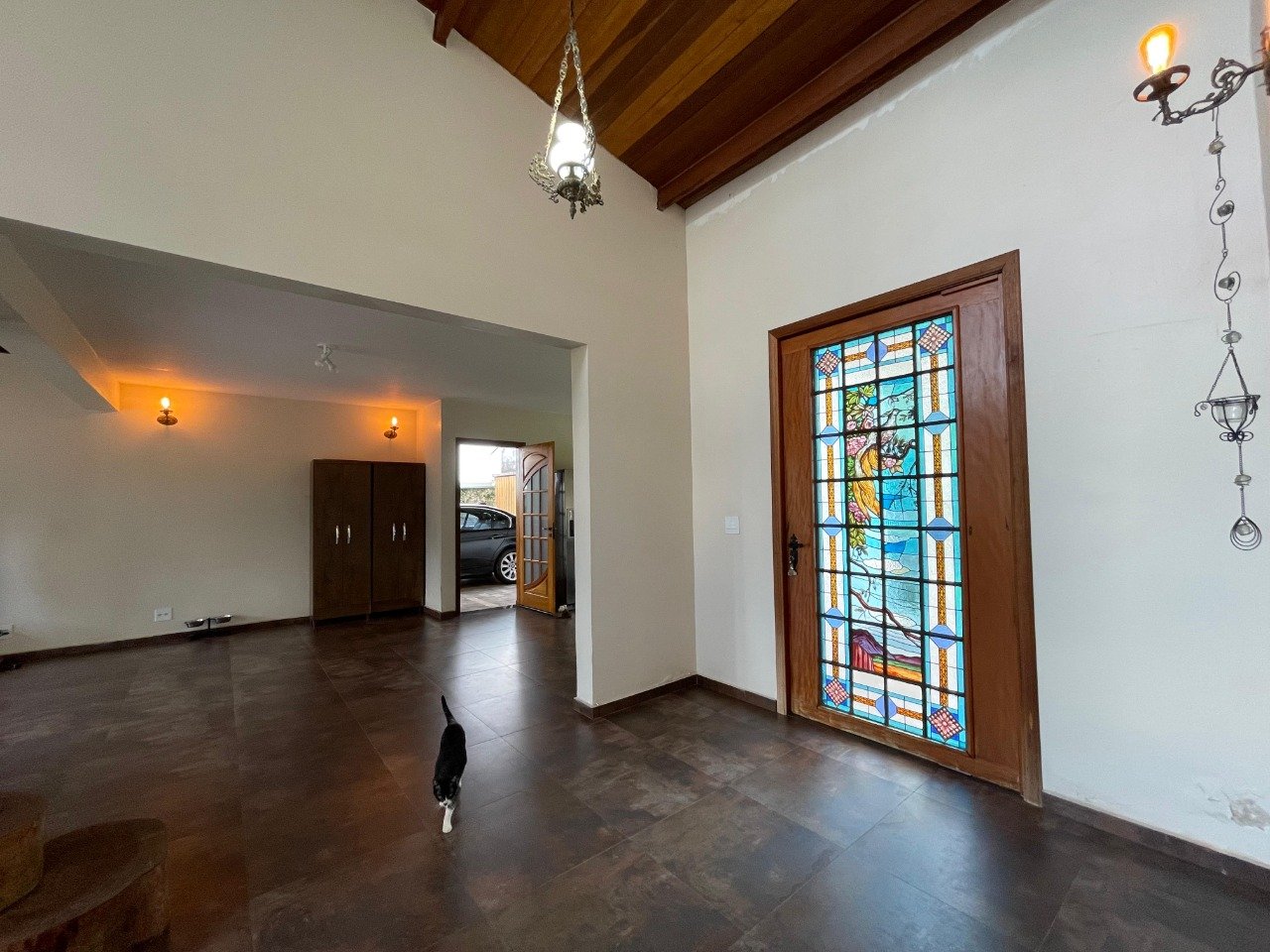 casa a venda no forest hills - sala e hall de entrada