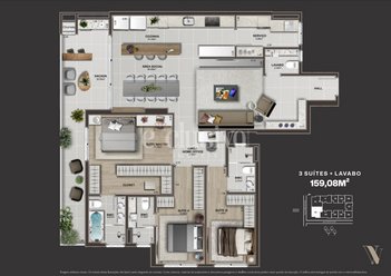 apartment em Rua Fúlvio Aducci, Estreito - Florianópolis - SC