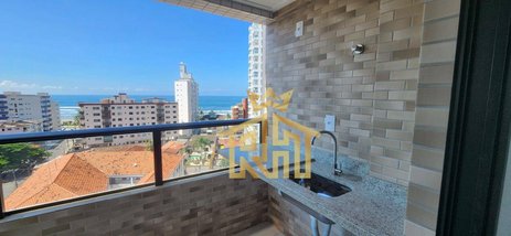 apartment em Rua São Benedito, Caiçara - Praia Grande - SP