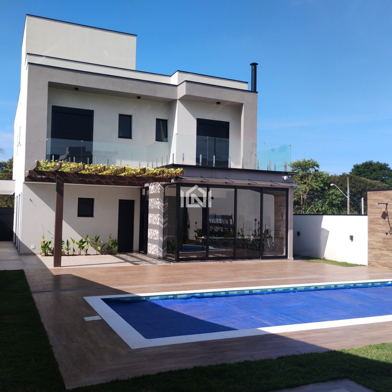 casa a venda no condominio central park - fundos