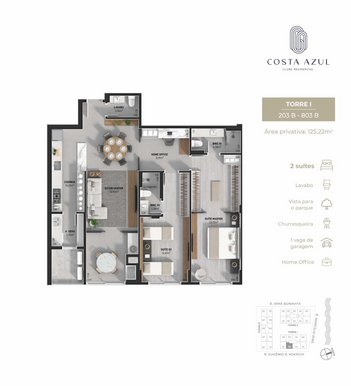 apartment em Marcilio Dias, Jardim Atlântico - Florianópolis - SC
