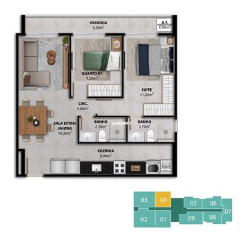 apartment em Rua Joaquim da Silva Lima, Centro - Guarapari - ES