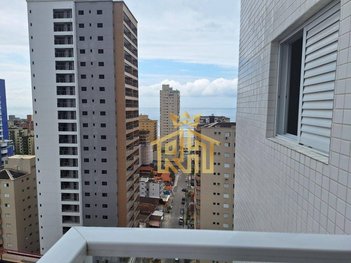 apartment em Rua Pero Vaz de Caminha, Aviação - Praia Grande - SP