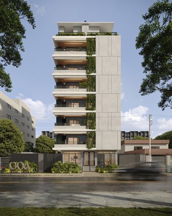 apartment em Rua Alcebíades Plaisant, Água Verde - Curitiba - PR