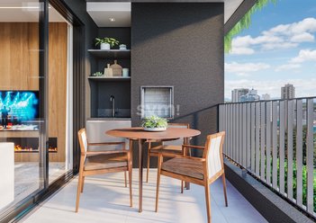 apartment em Rua da Bandeira, Cabral - Curitiba - PR