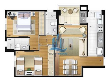 apartment em Rua Perrella, Fundação - São Caetano do Sul - SP