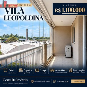 apartment em Avenida Mofarrej, Vila Leopoldina - São Paulo - SP