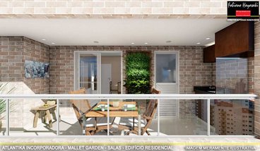 apartment em Avenida Marechal Mallet, Boqueirão - Praia Grande - SP