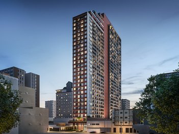 apartment em Rua André de Barros, Centro - Curitiba - PR