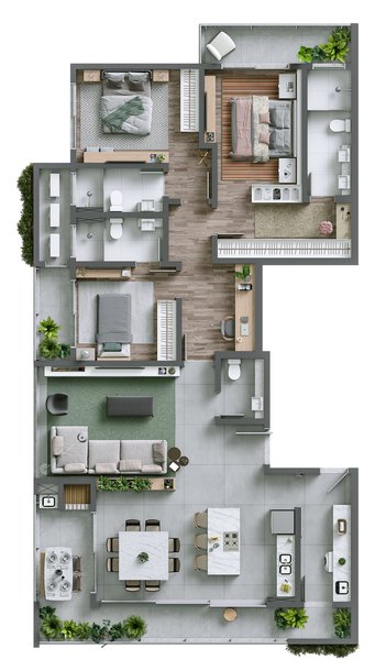 apartment em Rua Aracaju, Santo Antônio - Joinville - SC