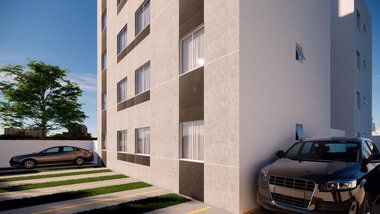 apartment em Rua DD, Arvoredo - Contagem - MG