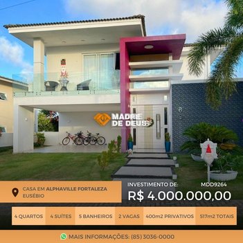 house em Rua Marimbá, Cararu - Eusébio - CE