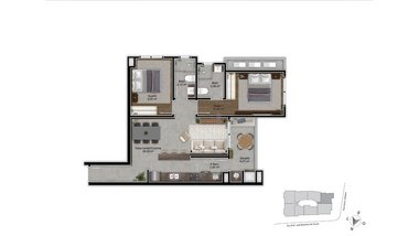 apartment em Rua Lauro Linhares, Trindade - Florianópolis - SC