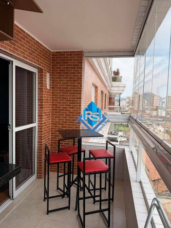 apartment em Rua Nicarágua, Guilhermina - Praia Grande - SP