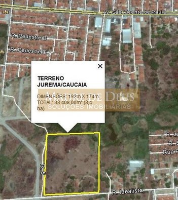 land_lot em Rua de Pedestre E12, Araturi (Jurema) - Caucaia - CE