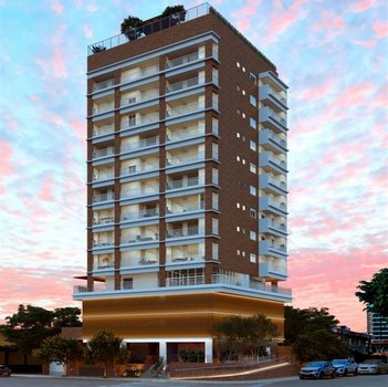 apartment em Rua Doutor Júlio de Mesquita Filho, Aviação - Praia Grande - SP