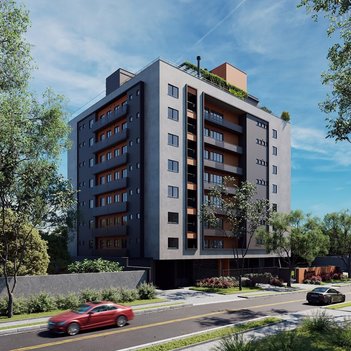 apartment em Rua Presidente Epitácio Pessoa, Tarumã - Curitiba - PR