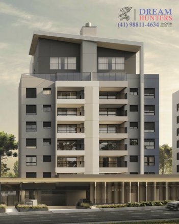 apartment em Rua Monsenhor Ivo Zanlorenzi, Mossunguê - Curitiba - PR