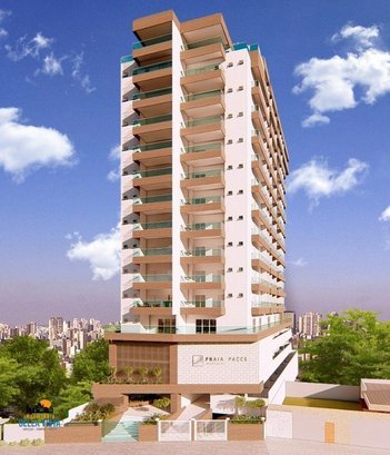 apartment em Rua José Carlos Pacce, Caiçara - Praia Grande - SP