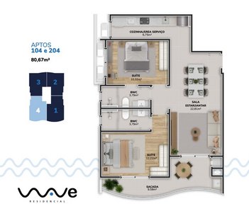 apartment em Francisco Thomaz dos Santos, Morro das Pedras - Florianópolis - SC