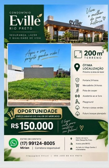 land_lot em Rua Luís Otávio Ramirez, Maisparque Rio Preto - São José do Rio Preto - SP