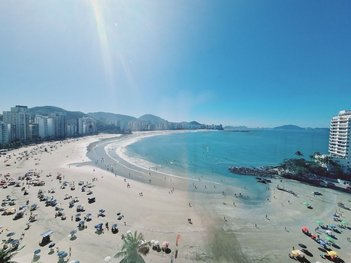 apartment em Avenida General Monteiro de Barros, Vila Luis Antônio - Guarujá - SP
