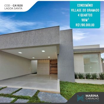 house em Rua Três, Village do Gramado II - Lagoa Santa - MG