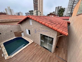 house em Rua Carlos Gomes, Ocian - Praia Grande - SP