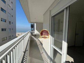 apartment em Avenida Presidente Kennedy, Guilhermina - Praia Grande - SP