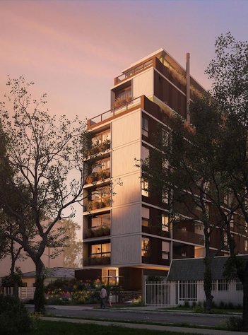 apartment em Rua José Cadilhe, Água Verde - Curitiba - PR