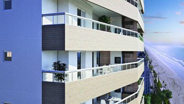 apartment em Rua Campos do Jordão, Real - Praia Grande - SP
