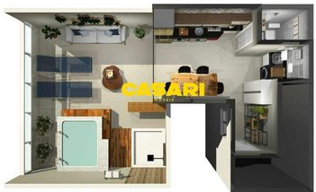 apartment em Rua do Contorno, Campestre - Santo André - SP
