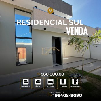 house em Rodo Anel Doutor Mário Tourinho, Residencial Parque Sul - Montes Claros - MG